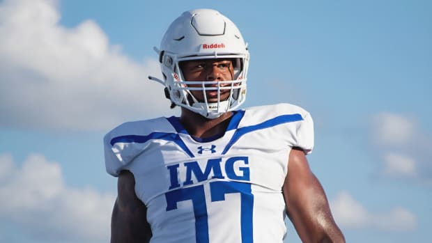 Jordan Seaton on the field at IMG Academy